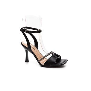 Sandália Dakota De Salto Alto Feminina Brilhos Y8255-05 Preto