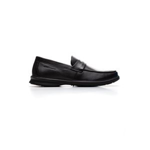 Sapato Mocassim Amortecedor Masculino Sapatoterapia 45002 Preto