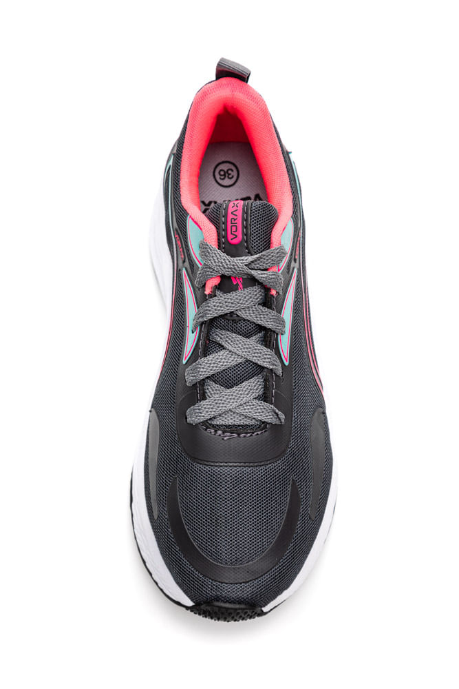 Tênis Vorax Caminhada Feminino Em Nylon Sintético 130bf1 Chumbo