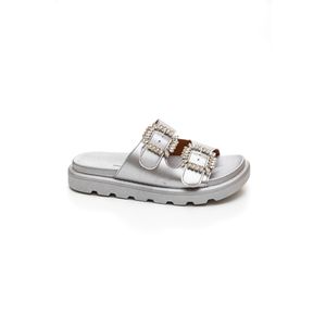 Chinelo Vizzano Rasteiro Feminino Pedras 6510.306 Prata
