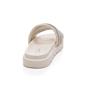 Chinelo Vizzano Rasteiro Feminino Strass 6459.132 Off-White