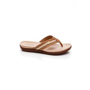 Chinelo Modare Ultra Conforto Feminino Napa Micro Perfurada 7125.244.27 Caramelo