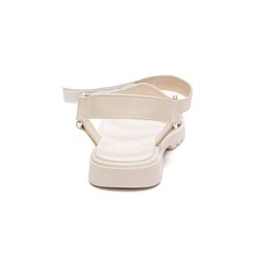 Sandália Molekinha Papete Juvenil Menina Strass 2344.135 Off-White