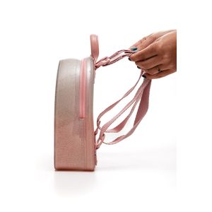 Mochila Molekinha Infantil Menina Degradê Coração 20023.2.24705 Rosa