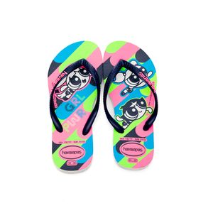 Chinelo Havaianas Kids Slim Powerpuff Girls 0001 Branco