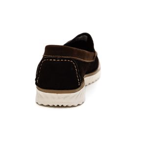 Sapato Calprado Mocassim Masculino Em Couro 5096v Marrom