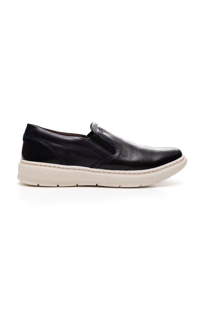 Sapato Calprado Mocassim Masculino Em Couro 2132 Marinho