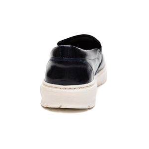 Sapato Calprado Mocassim Masculino Em Couro 2132 Marinho