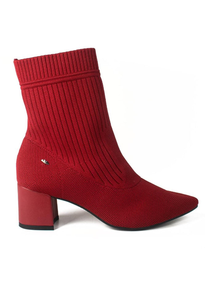 Bota-Dakota-Cano-Medio-Knit-Vermelho