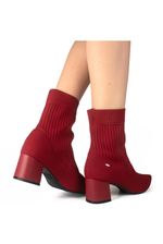 Bota-Dakota-Cano-Medio-Knit-Vermelho