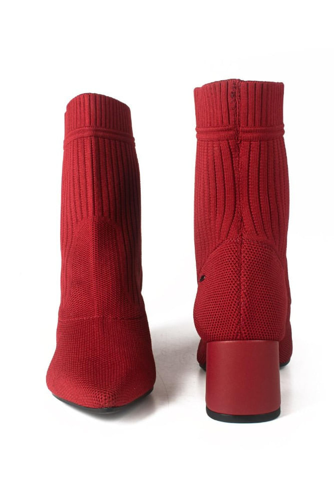 Bota-Dakota-Cano-Medio-Knit-Vermelho