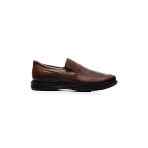Sapato Pegada Slip On Masculino Em Couro 126104-01 Marrom