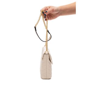 Bolsa Via Marte Tiracolo Feminina Pequena  B2-519-01 Off-White