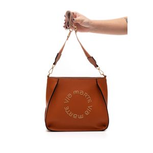 Bolsa  Via Marte Shoulder Bag Feminina Pequena B2-514-01 Caramelo