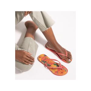 Chinelo Havaianas Slim Tropical Feminino 9260 Salmao
