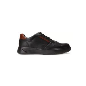 Sapatênis Casual Pegada Masculino Em Couro Levitech 110924-05 Preto