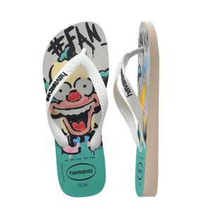 Chinelo Havaianas Simpsons Adulto Unissex Bege