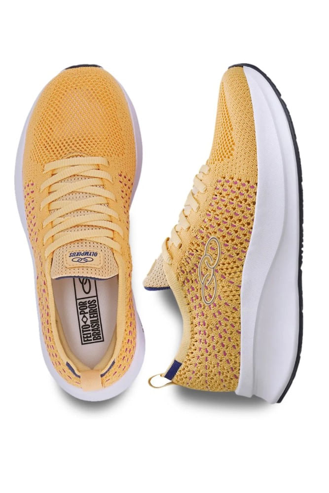 Tenis-Olympikus-Vest-Para-Caminhada-Feminino-Amarelo