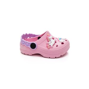 Sandália Lue Lua Babuche Infantil Menina Unicórnio 43000-238 Rosa Claro
