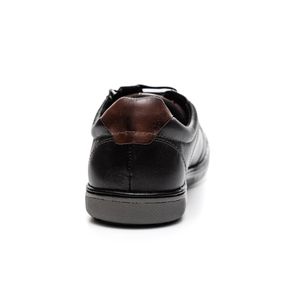 Sapatênis Zapattero Comfort Masculino Couro Zíper 0416 Preto