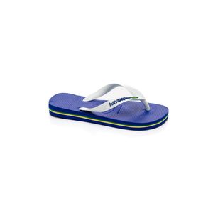 Chinelo Havaianas Brasil Logo Infantil Azul