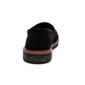 Sapato Mabeco Casual Masculino Em Couro  Camurça 2600 Preto