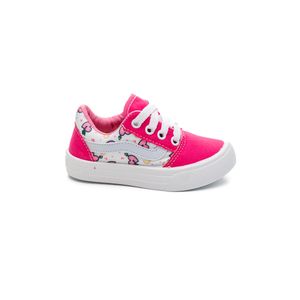Tenis Botinho Casual Infantil Menina Estampa E168 Pink