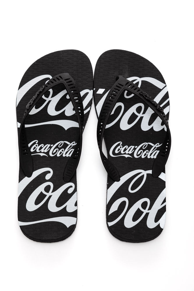 Chinelo Coca Cola Shoes Masculino Cc4507 Preto