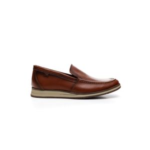 Sapato Serafim Mocassim Masculino Couro 19760 Castanho
