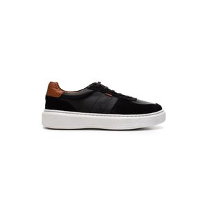 Tênis Serafim Casual Masculino Couro 19411 Preto
