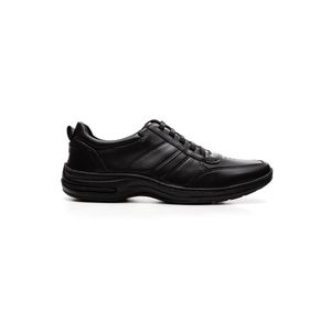 Kit  West Line Sapatênis Casual Cinto Carteira Masculino 5007 Preto