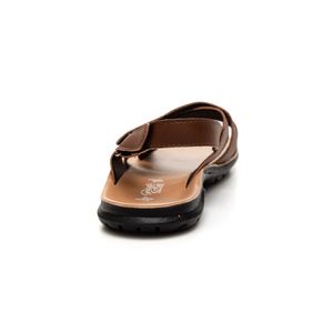 Sandália West Line Casual Masculina Velcro Lm330 Caramelo