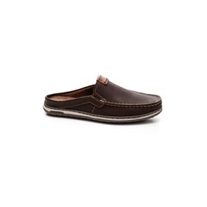 Sapatilha Mule Pegada Masculino Em Couro 141107-01 Marrom