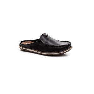 Sapatilha Mule Pegada Masculino Em Couro 141107-12 Preto