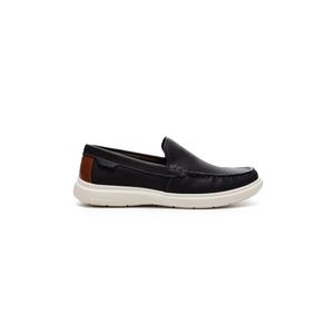 Mocassim Pegada Masculino Navale Em Couro 142202-04 Marinho