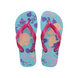 Chinelo Havaianas Top Pets Boto Infantil Menina 7491 Azul