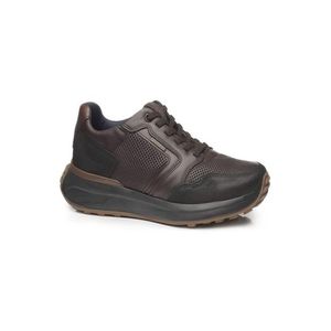 Sapatênis Casual Pegada Masculino Couro  110705-03 Marrom