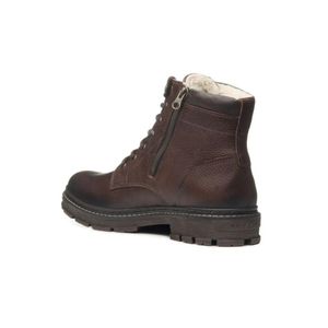 Coturno Pegada Masculino Em Couro Wood Forro Lã 181795-04 Marrom