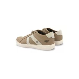 Tênis Casual Pegada Masculino Em Couro Flight - 110407-10 Bege