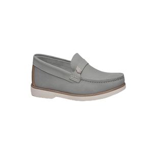 Sapato Pegada Mocassim Masculino Couro 141904-06 Cinza