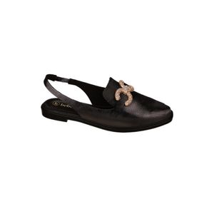 Sapatilha Bebecê Slingback Feminina Napa T1118-058 Preto