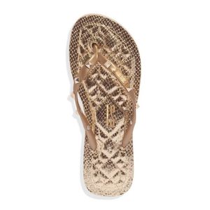 Chinelo Santa Lolla Flip Flop De Sola Matelassê Feminino Spike 0106.29d5.0016 Ouro