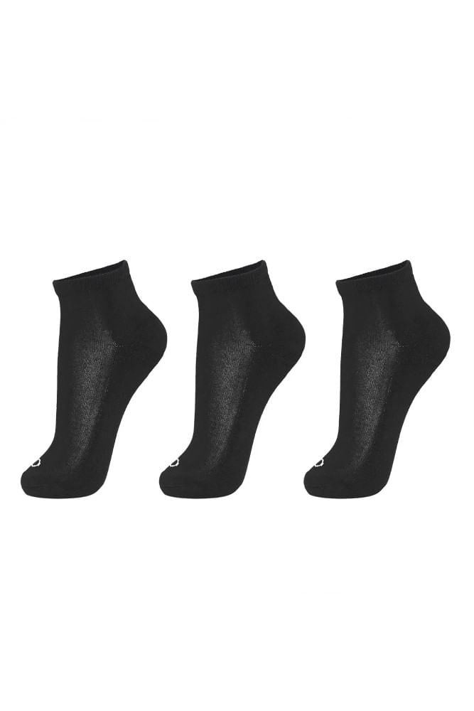 Kit-Meia-3-Pares-Cano-Curto-Olympikus-Oimsa81920-Preto