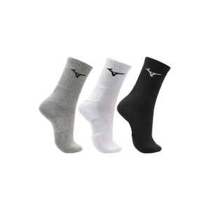 Kit Meia  Mizuno 3 Pares Cano Médio Prime Basic Mifta51915 Sortido
