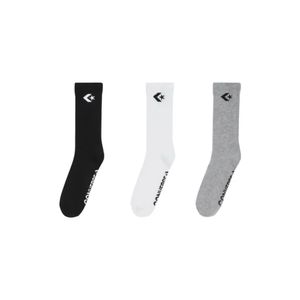 Kit Meia Converse 3 Pares Cano Alto  Skate Star Chevron Acc03sp2436-881 Sortido