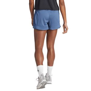 Shorts Adidas Malha Cintura Alta Feminino  Pacer Essentials Ir6239 Azul