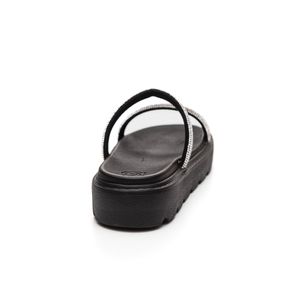 Chinelo Molekinha Papete Juvenil Menina Strass 2362.101 Preto