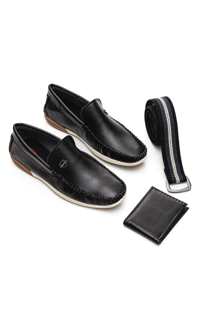 Kit-West-Line-Sapato-Cinto-Carteira-Masculino-Napa-135425-Preto