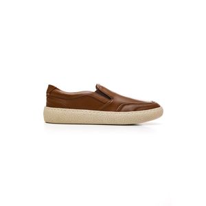Tênis Democrata Denim Bora Masculino Em Couro 526204-001 Castanho