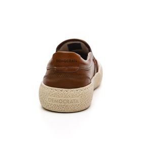 Tênis Democrata Denim Bora Masculino Em Couro 526204-001 Castanho